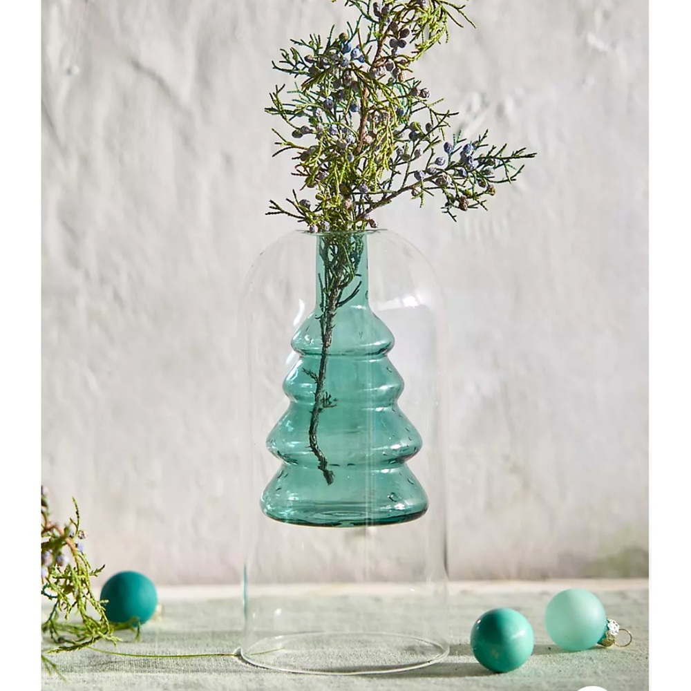 Evergreen Glass Bud Vase - Picture 2 of 9
